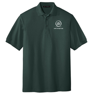 Photo of short sleeve mens polo shirt with Osher logo.