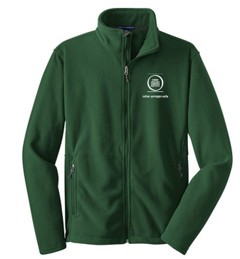 Photo of Men's fleece jacket with Osher logo.
